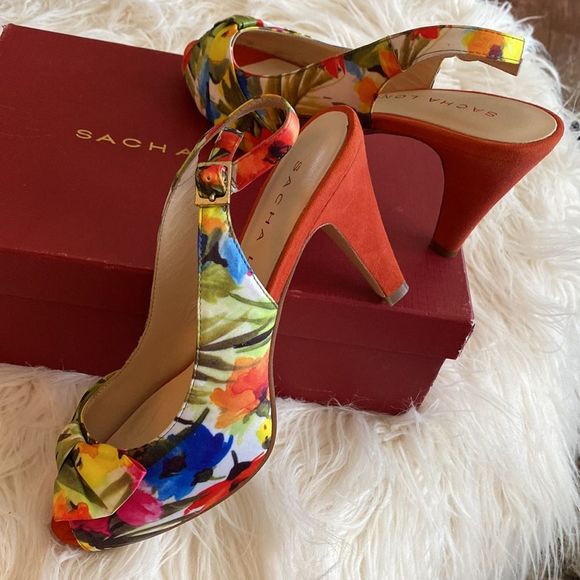 💞SASHA LONDON 💞flowers shoes - Picture 1 of 13